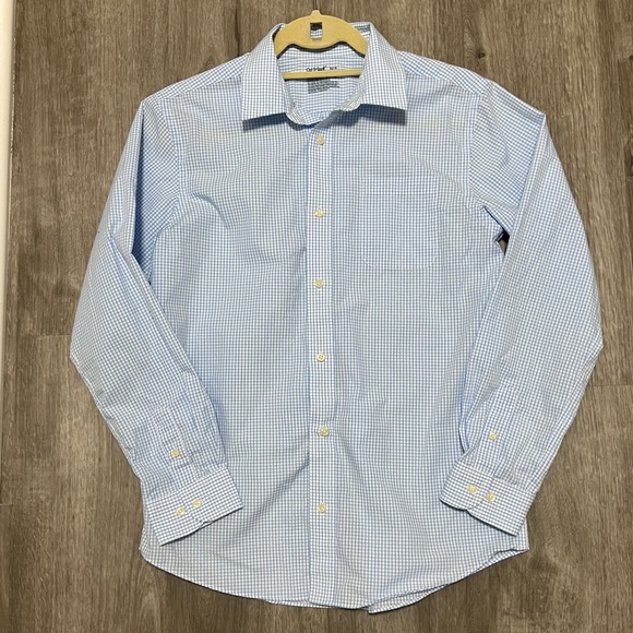 Cat & Jack Other - Cat & Jack Boys Blue Checkered Button Down, size XL (14)